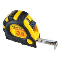 Рулетка измерительная с фиксатором, 3 м*16 мм, "REKORD"