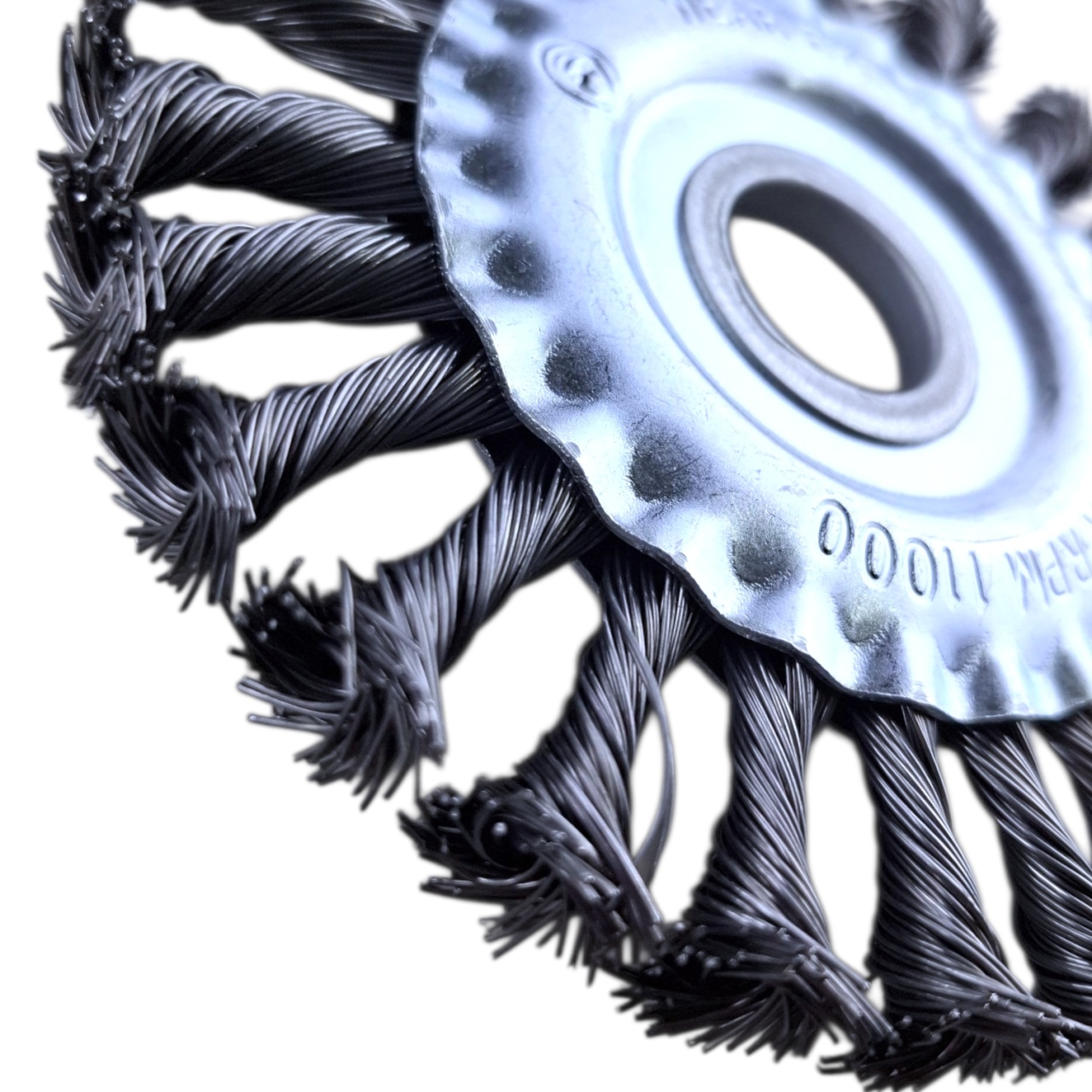 Щетка для УШМ плоская 100 мм, 4", витая, посадка 22.2, "Maximum" MX 17894 оптом